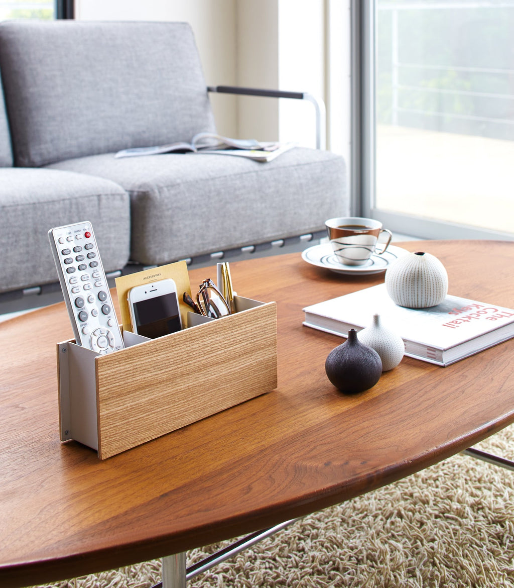 Desk Organizer - Small - Steel + Wood