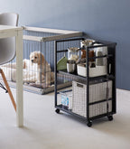 Two-Tier Hideaway Storage Cart (24 H)  - Steel