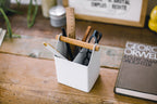 Pen + Desk Organizer - Small - Steel + Wood