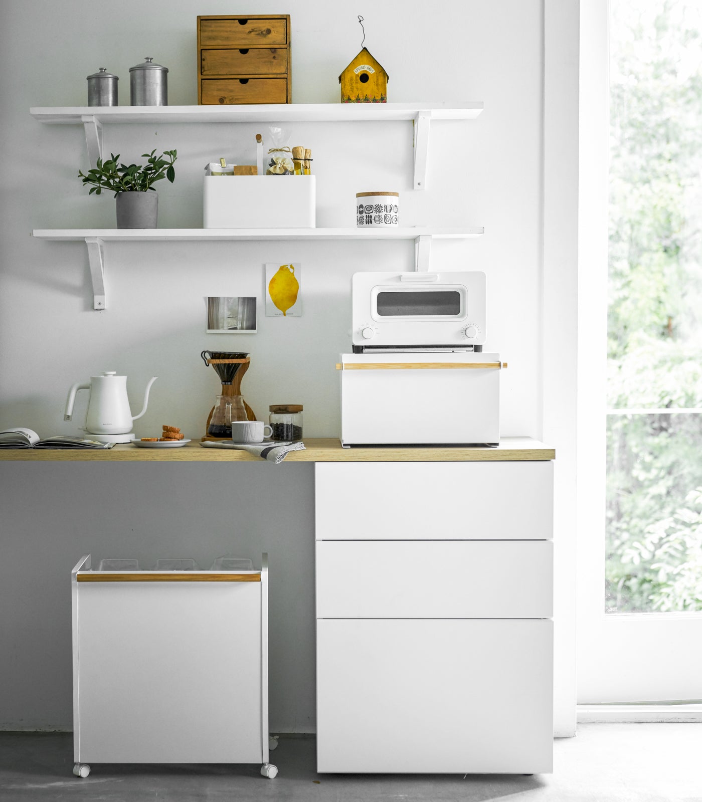 Bread Box - Steel + Wood