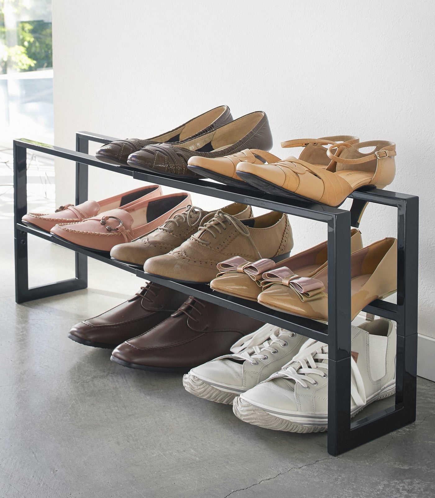 Two-Tier Expandable Shoe Rack (12 H)  - Steel