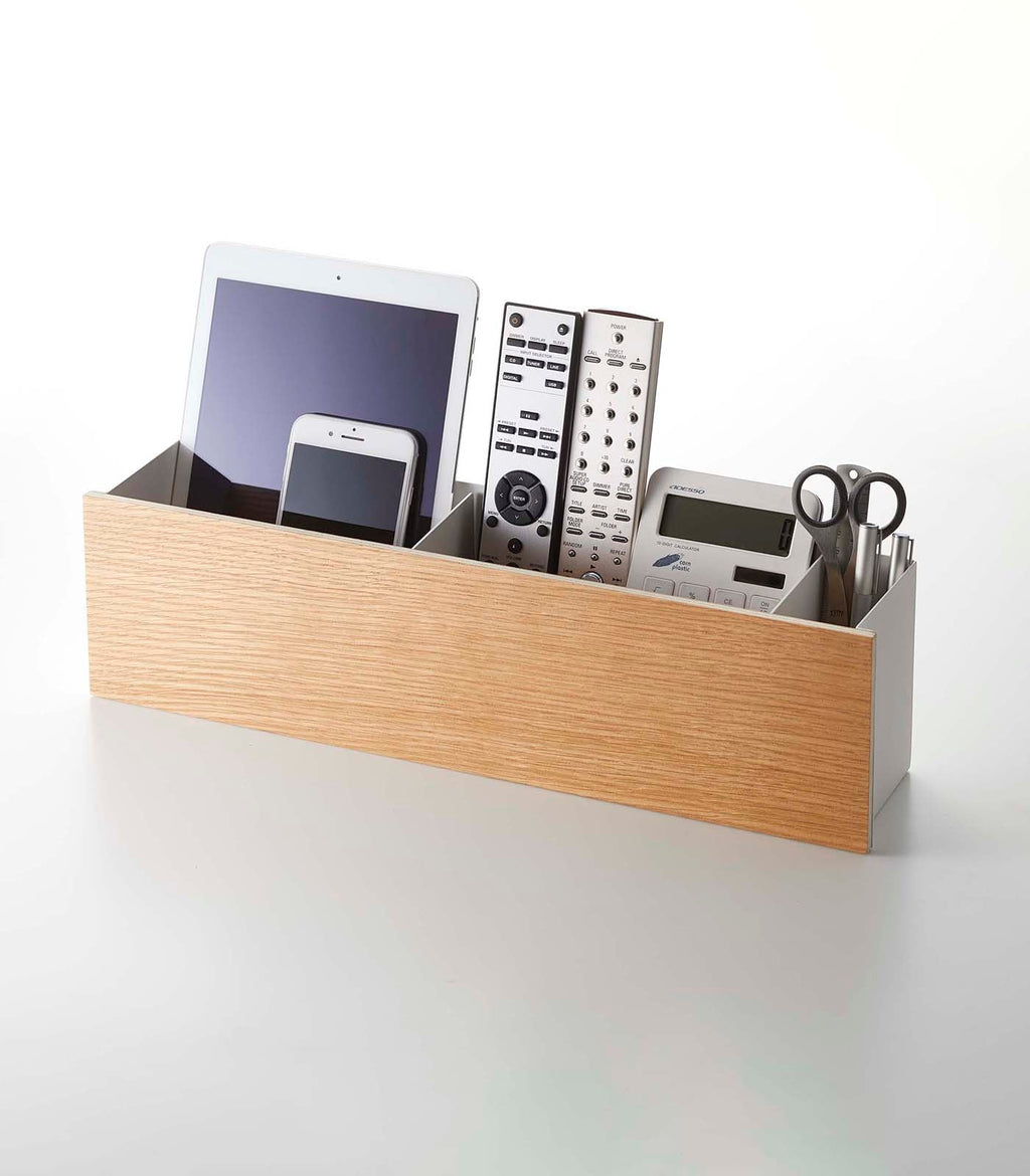 Desk Organizer - Large - Steel + Wood
