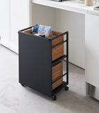 Two-Tier Hideaway Storage Cart (24 H)  - Steel