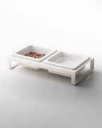Pet Food Bowl - Steel + Ceramic