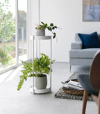 Two-Tier Rolling Plant Stand (28 H)  - Steel