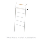Leaning Storage Ladder With Shelf (63 H)  - Steel