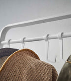 Coat Rack with Hat Storage (66 H)  - Steel + Wood