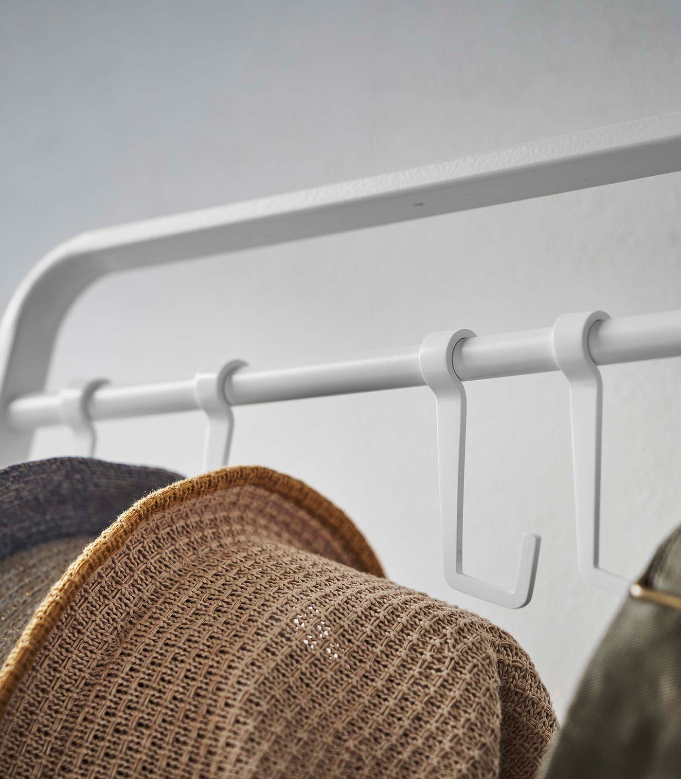 Coat Rack with Hat Storage (66 H)  - Steel + Wood