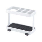 Toothbrush + Toothpaste Stand - Steel