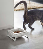 Single Pet Food Bowl - Steel + Ceramic
